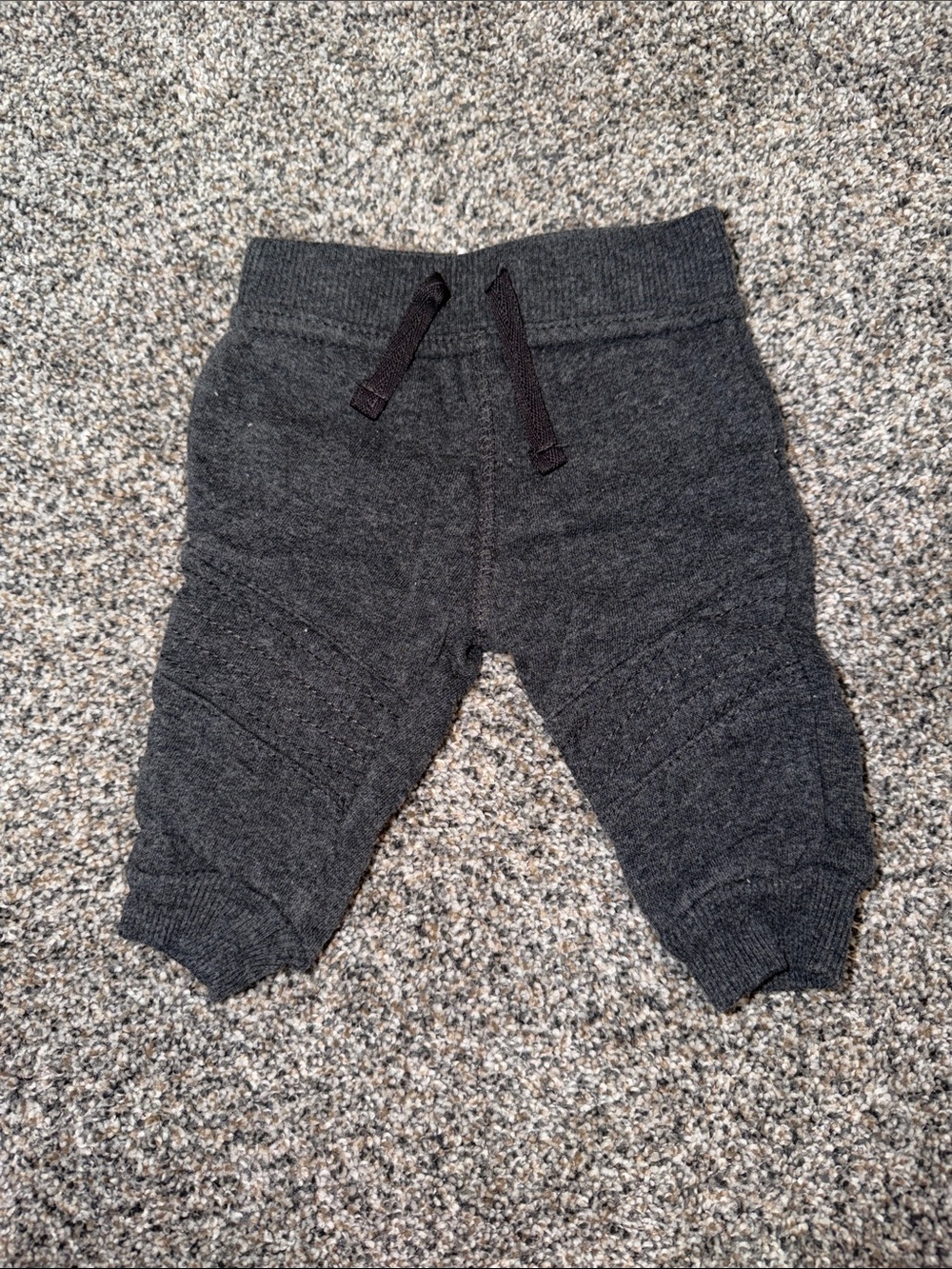 Baby Knit Jogger Pants in Charcoal Gray